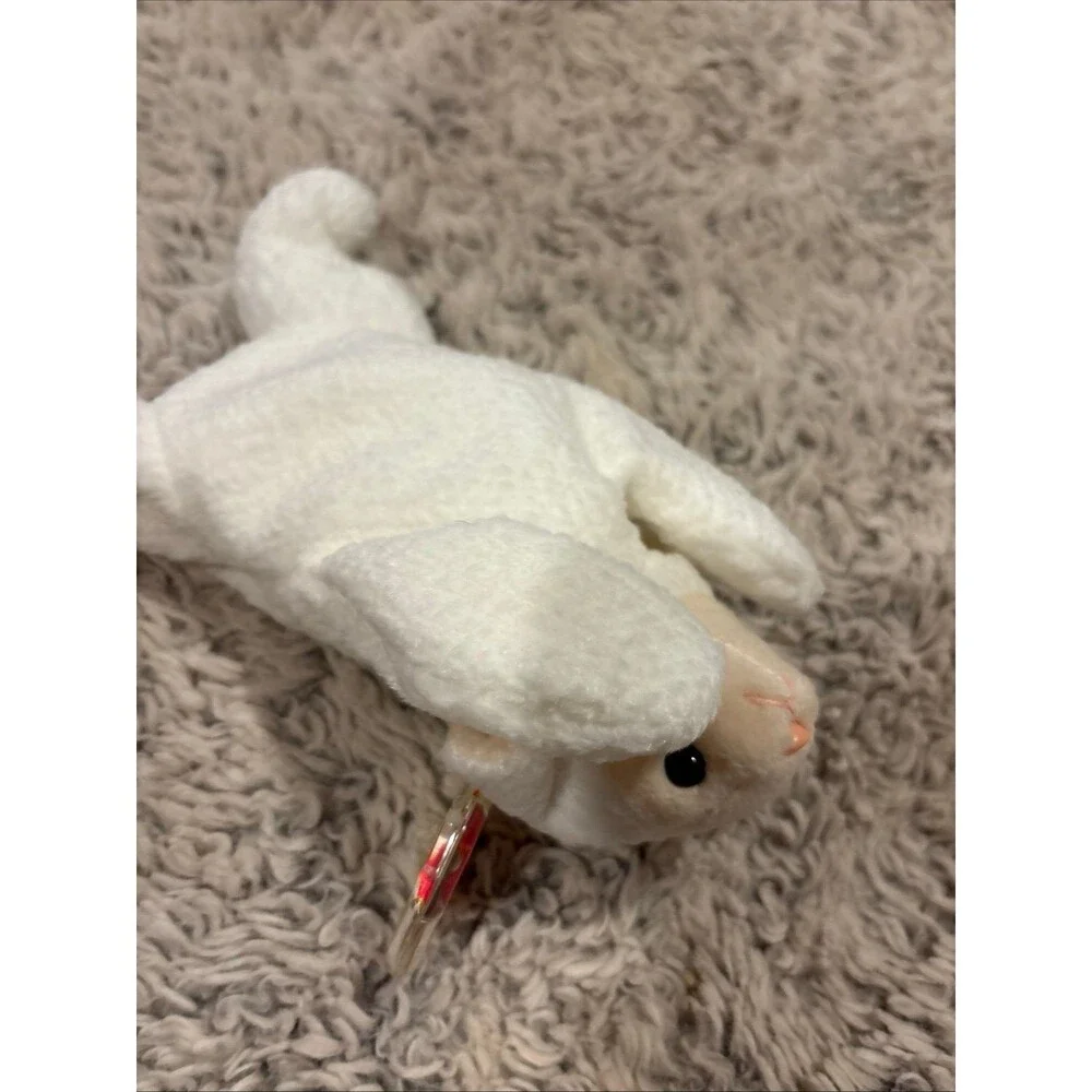 Ty Beanie Baby Fleece Lamb Beanbag Plush Original Tag 1996‎ PE 4th Gen - 4125